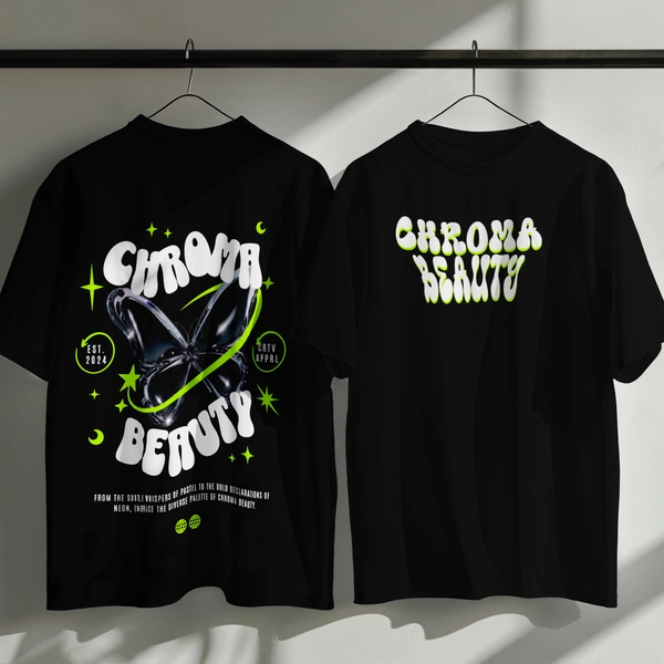 Chroma Beauty Oversized T-Shirt –  Butterfly Edition