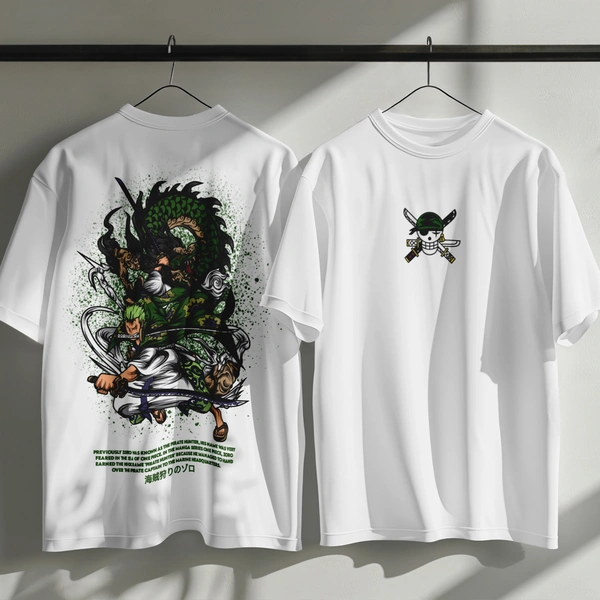 Zoro's Three-Sword Dragon Strike Tee ⚔🐉🔥