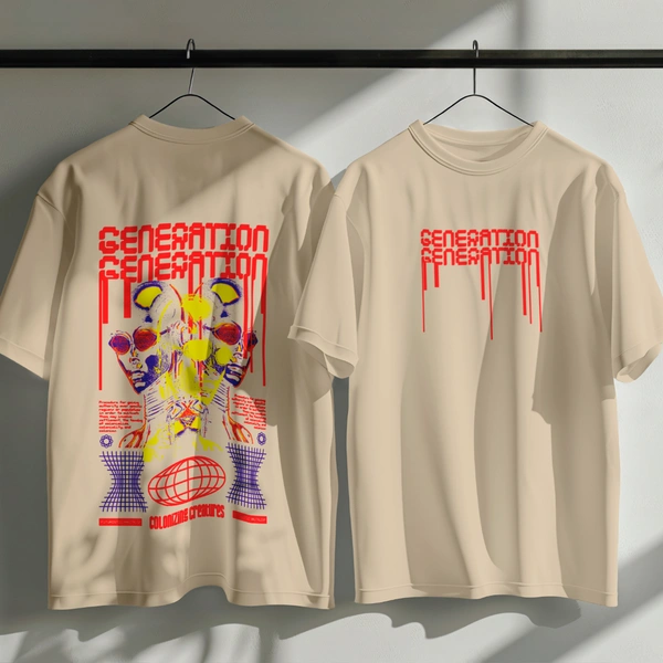 GENERATION Oversized T-Shirt – Urban Streetwear India | Graphic Anime-Inspired Tee