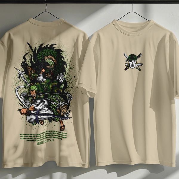 Zoro's Three-Sword Dragon Strike Tee ⚔🐉🔥
