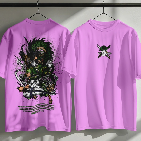 Zoro's Three-Sword Dragon Strike Tee ⚔🐉🔥