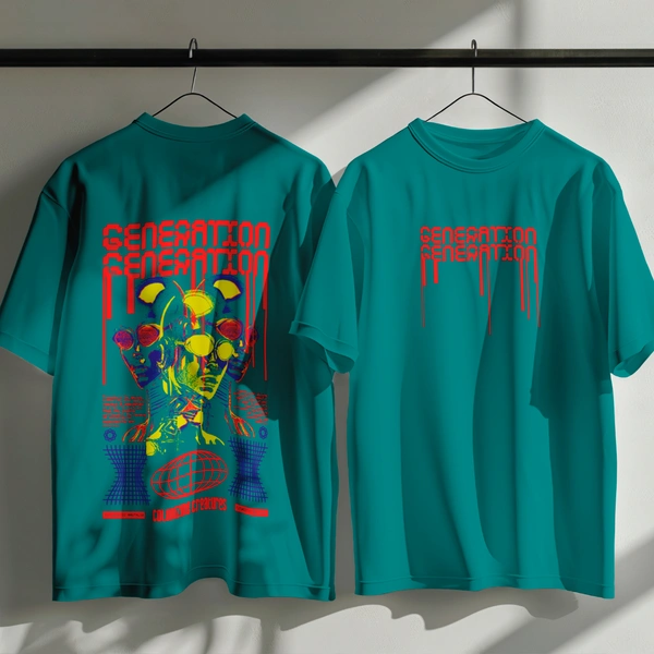 GENERATION Oversized T-Shirt – Urban Streetwear India | Graphic Anime-Inspired Tee