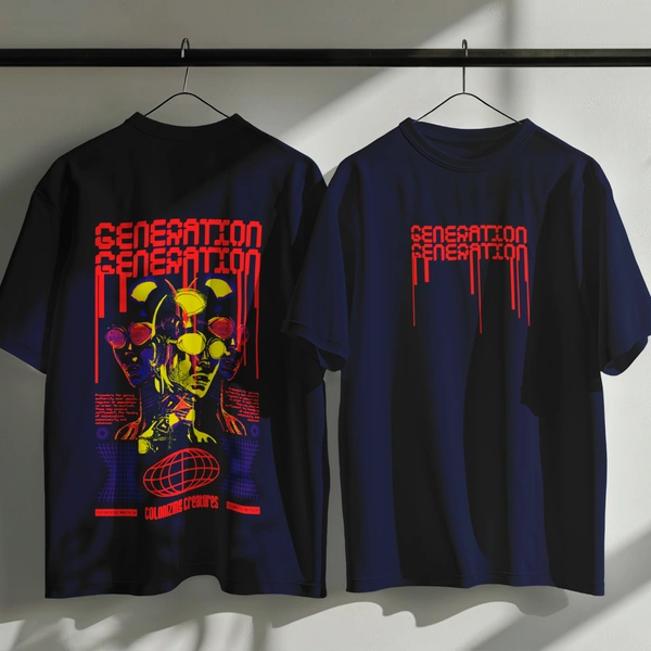 GENERATION Oversized T-Shirt – Urban Streetwear India | Graphic Anime-Inspired Tee
