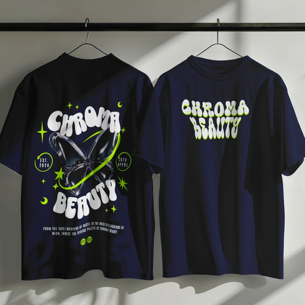 Chroma Beauty Oversized T-Shirt – Butterfly Edition
