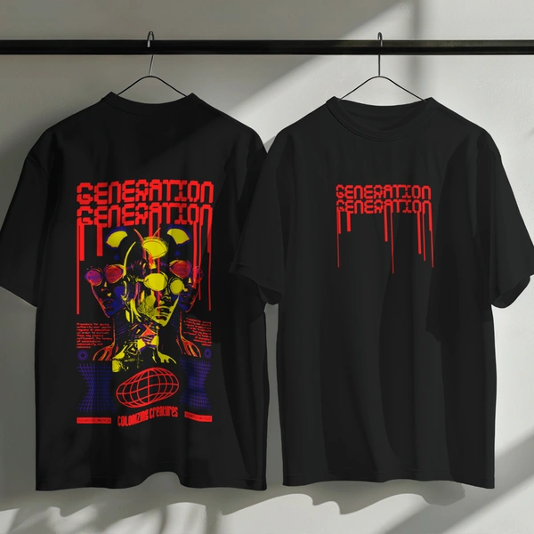 GENERATION Oversized T-Shirt – Urban Streetwear India | Graphic Anime-Inspired Tee