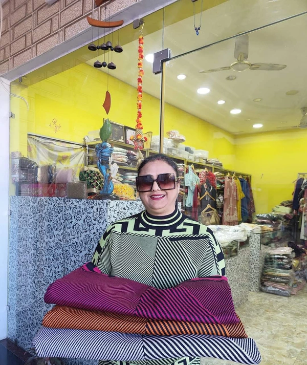 Woollen Cordsets  - Web Orange, Free Size