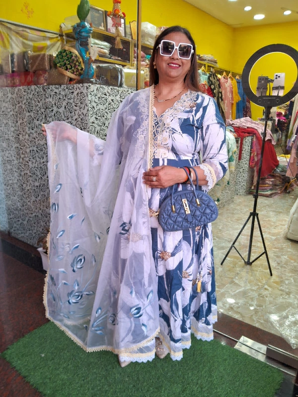 Exclusive Anarkali Mal cotton  - Melrose, 38 40 42 44