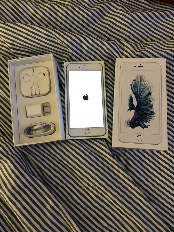 Apple Iphone 6S - White, Silver 