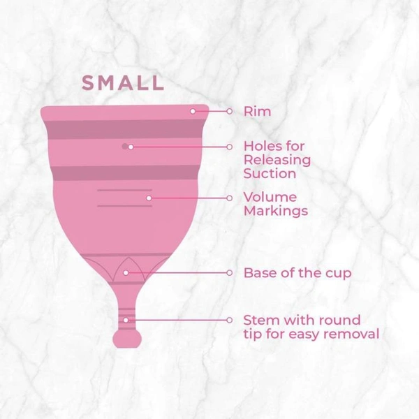 REUSABLE MENSTRUAL CUPS - SMALL (PACK OF 2) - 