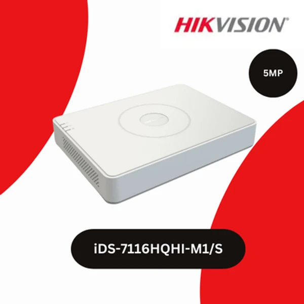 HikVision 16-ch 1080p Mini 1U H.265 AcuSense DVR (iDS-7116HQHI-M1/S)