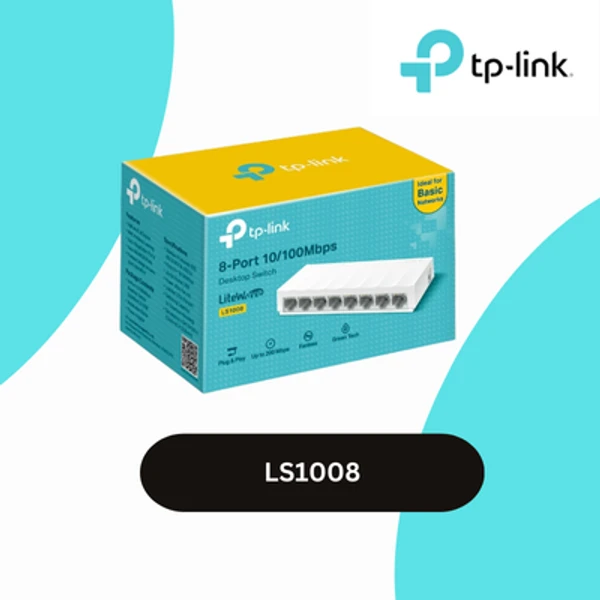 8-Port 10/100Mbps Desktop Switch (LS1008)