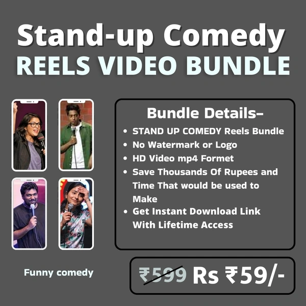 Standup comedy Reels Bundle 