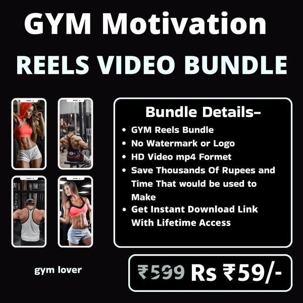 3000+ GYM Motivational Reels Bundle