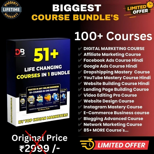 100+ Paid Digital Marketing Premium Course In English 