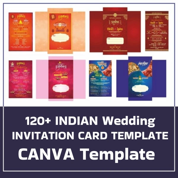 120+ Creative Indian Wedding card Template 