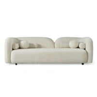 Best Modular Furniture LEGACY OF COMFORT Elma Curved 3 Seater Cloud Sofa Upholstered 3 Seater Sofa Three Seater Sofa for Living Room Hotels & Offices