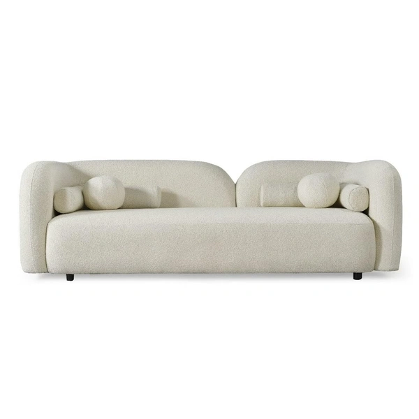 Best Modular Furniture LEGACY OF COMFORT Elma Curved 3 Seater Cloud Sofa Upholstered 3 Seater Sofa Three Seater Sofa for Living Room Hotels & Offices