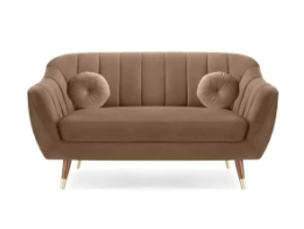 Best Modular Furniture Marino 3+2 Seater Camel Suede vlevet Fabric Sofa Set with Four Cushions Perfect for Home Office Guests Living Room (Camel 3, 3+2 Seater)(3 Year Warranty)