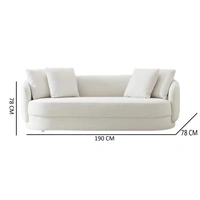 Best Modular Furniture Antique Wood Hub Modern Velvet Curved 3 Seater chesterfiled Sofa Throw Pillows Included