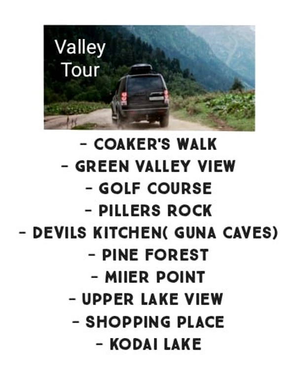 KODAIKANAL - TOUR PACKAGE - Open
