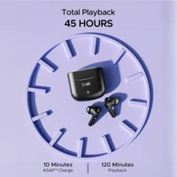 Boat boAt Newly Launched Airdopes 91 TWS Earbuds with 45 hrs Playtime, Beast™ Mode with 50 ms Low Latency, Dual Mics with ENx™, ASAP™ Charge, IWP™ Tech, IPX4 & Bluetooth v5.3 - Black