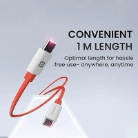 Portronics Konnect Dash Max 65W Type C to Type C Fast Charging PD Cable with 480Mbps Data Sync,1M Length Compatible with iPhone 15 series, Type C Smartphones, iPad, MacBook & Other Type C devices - Red, Type C