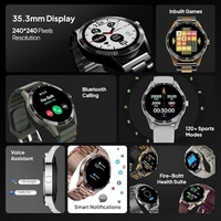 Fire-Boltt Talk Bluetooth Calling Smartwatch, 1.39" TFT Display with Dual Button, Hands On Voice Assistance, 120 Sports Modes, in Built Mic & Speaker - Gray, Smartwatch