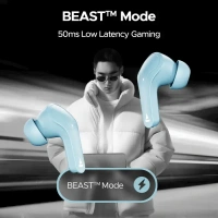 boAt Airdopes 311 Pro Truly Wireless in Ear Ear Buds w/upto 50 HRS Playtime, Dual Mics with ENx™ Tech,50 ms Low-Latency Beast™ Mode,ASAP™ Charging, IPX4,IWP Tech & BT v5.3 ear buds tws - Dusk Blue, TWS