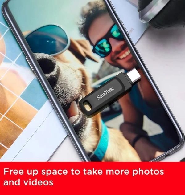 Sandisk Ultra Dual Go USB Type-C - Black, 64GB