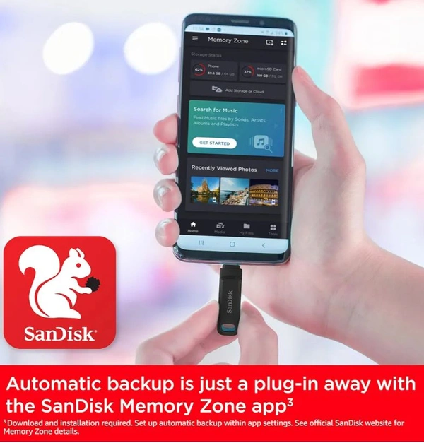 Sandisk Ultra Dual Go USB Type-C - Black, 64GB