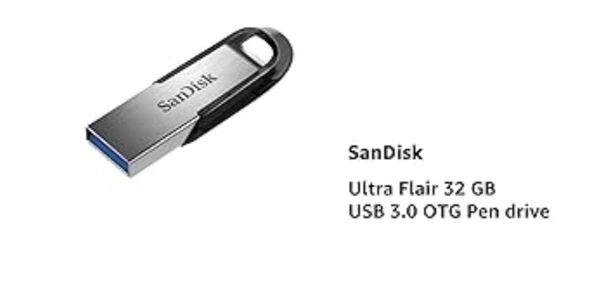Sandisk Ultra Flair USB 3.0 Flash Drive - 64GB