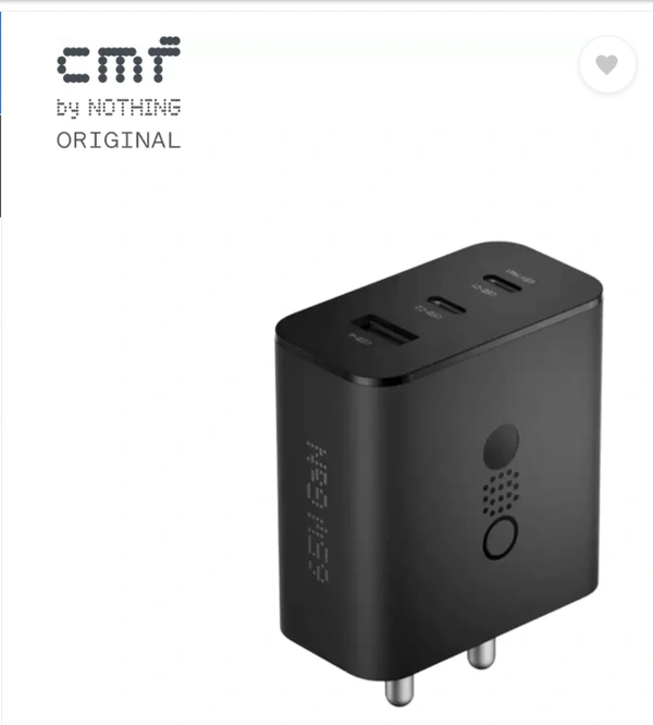 CMF by Nothing 65 W GaN 3 A 3 Port Mobile Charger 