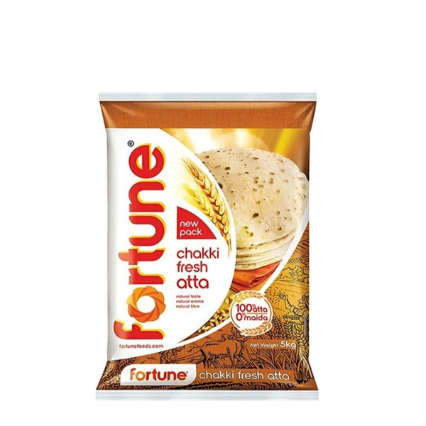 Fortune Chakki Fresh (100% Atta, 0% Maida) Atta (5kg)