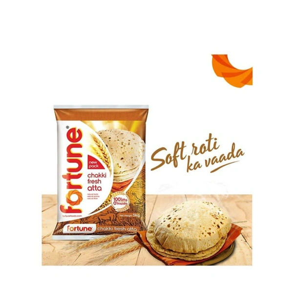 Fortune Chakki Fresh (100% Atta, 0% Maida) Atta (5kg)