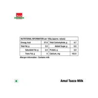 Amul Taaza Toned Fresh Milk (500g)