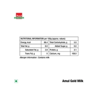 Amul Gold Full Cream Fresh Milk (500g)