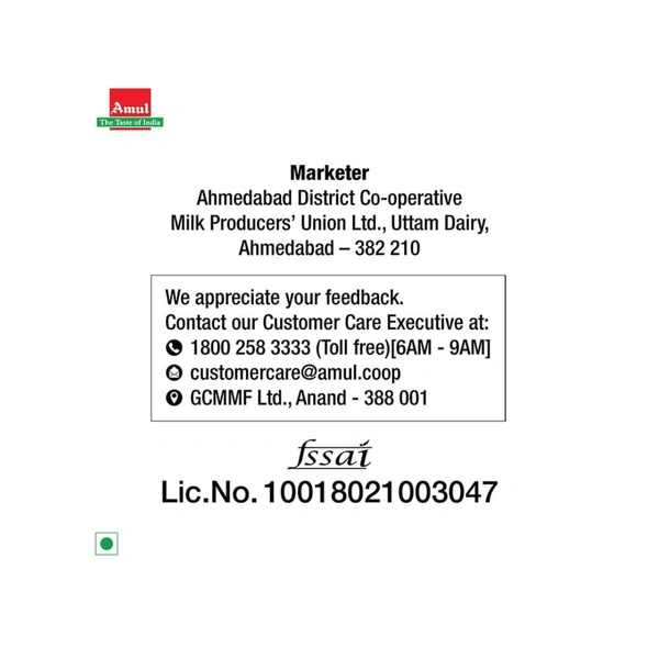 Amul Gold Full Cream Fresh Milk (500g)