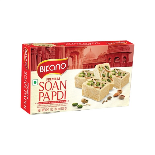 Premium Soan Papdi By Bikano (500g)