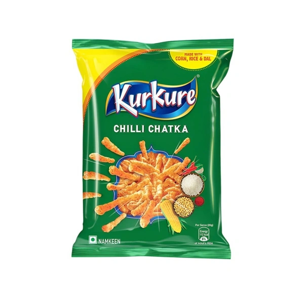 Kurkure Chilli Chatka Crisps (75g)