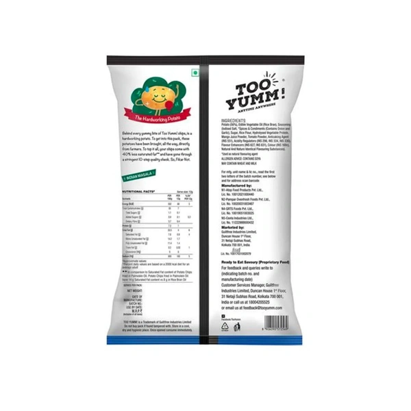 Too Yumm Indian Masala Chips (90g)