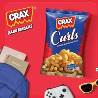 Crax Curls Chatpata Masala Puffs (82g)
