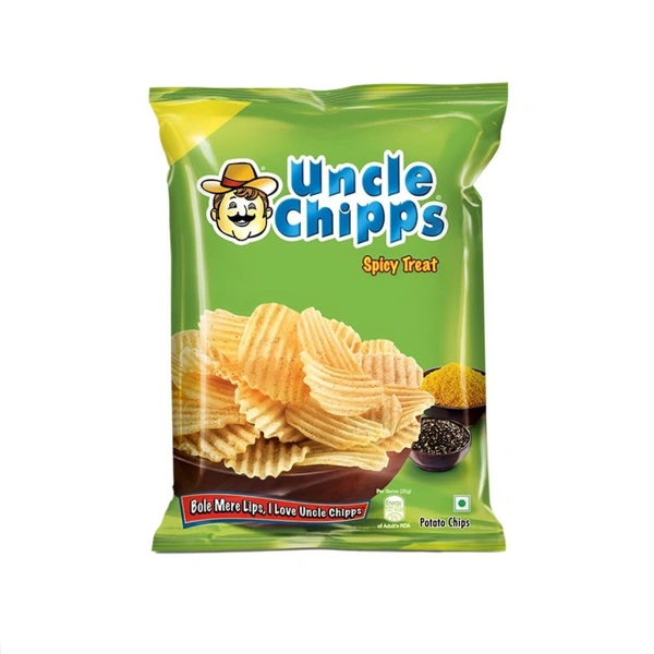 Uncle Chipps Spicy Treat Flavor Potato Chips (2 × 80g)