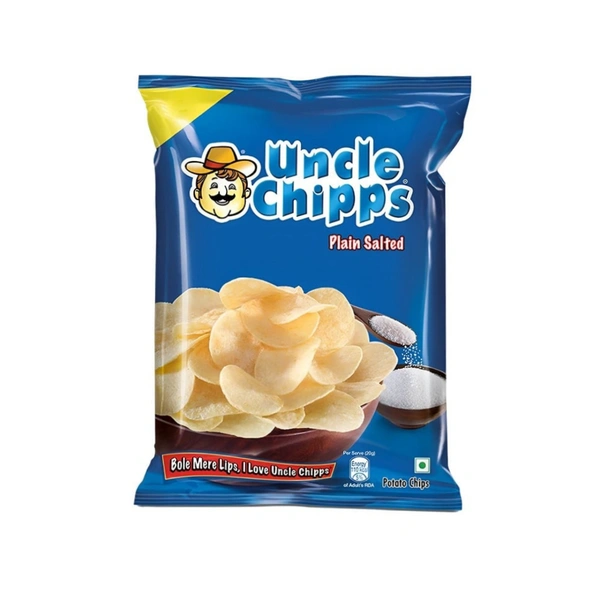 Uncle Chipps Plain Salted Potato Chips (50g)