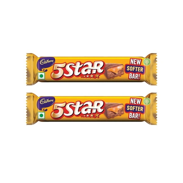 (2 × 38g) Cadbury 5 Star Chocolate Filled Bar