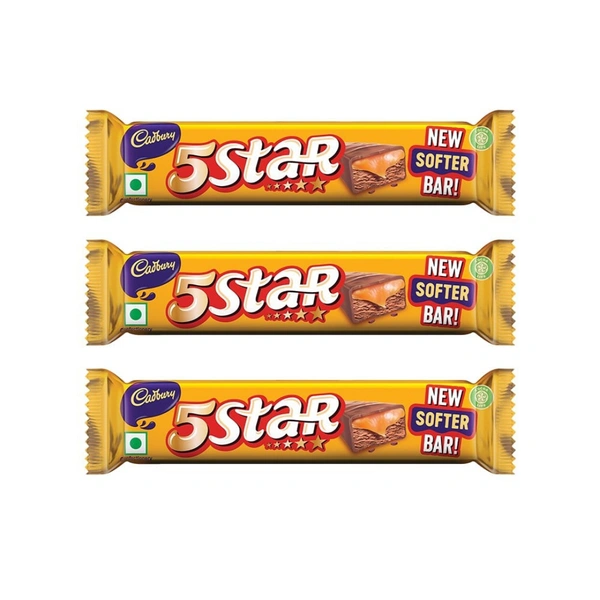 (3 × 38g) Cadbury 5 Star Chocolate Filled Bar