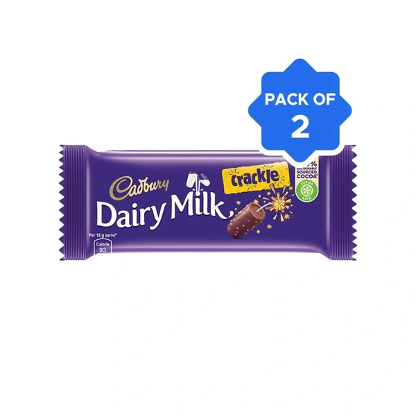 (2 × 36g) Cadbury Dairy Milk Crackle Chocolate Bar
