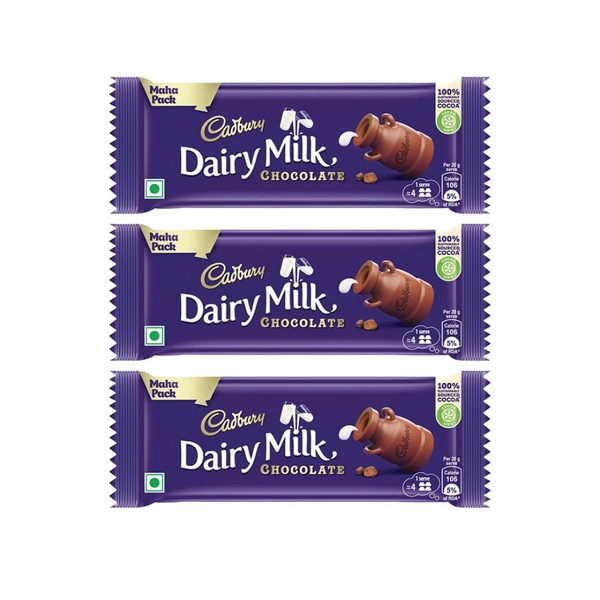 (3 × 52g) Cadbury Dairy Milk Chocolate Bar 