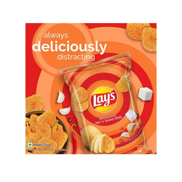 (48g) Lay's West Indies' Hot 'N' Sweet Chilli Potato Chips 