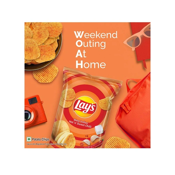 (48g) Lay's West Indies' Hot 'N' Sweet Chilli Potato Chips 