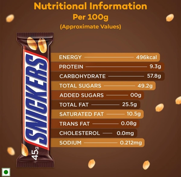 (45g) Snickers Peanut Filled Bar